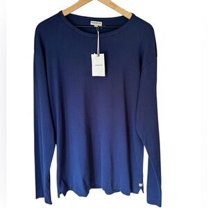 NWT Knickerbocker New York City Men’s Long Sleeve Indigo Blue Crew Neck Top Sz L